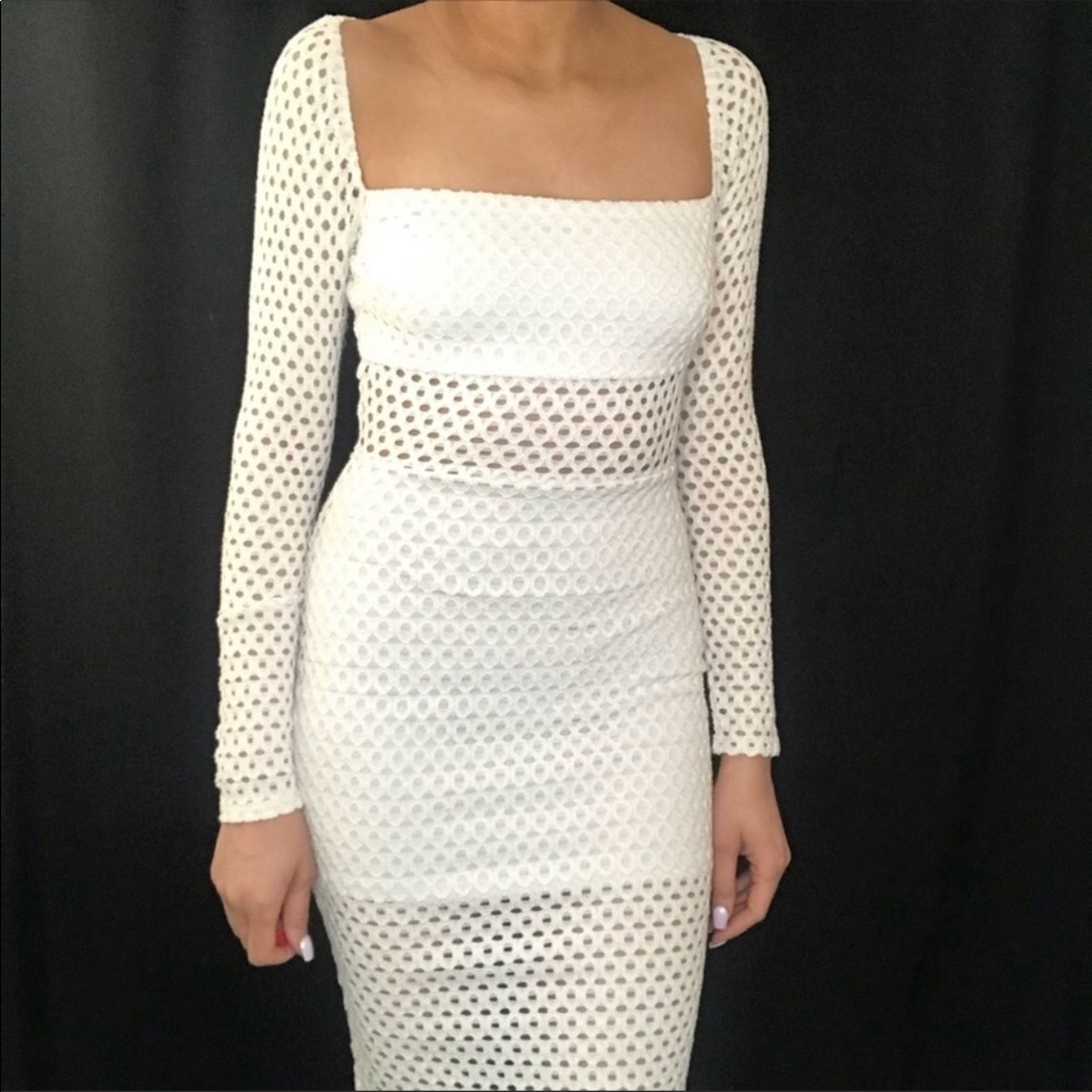 White Net Dress